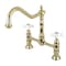 Kingston Brass KS1172PX Heritage Bridge Kitchen Faucet, Polished Brass KS1172PX - alternate 1